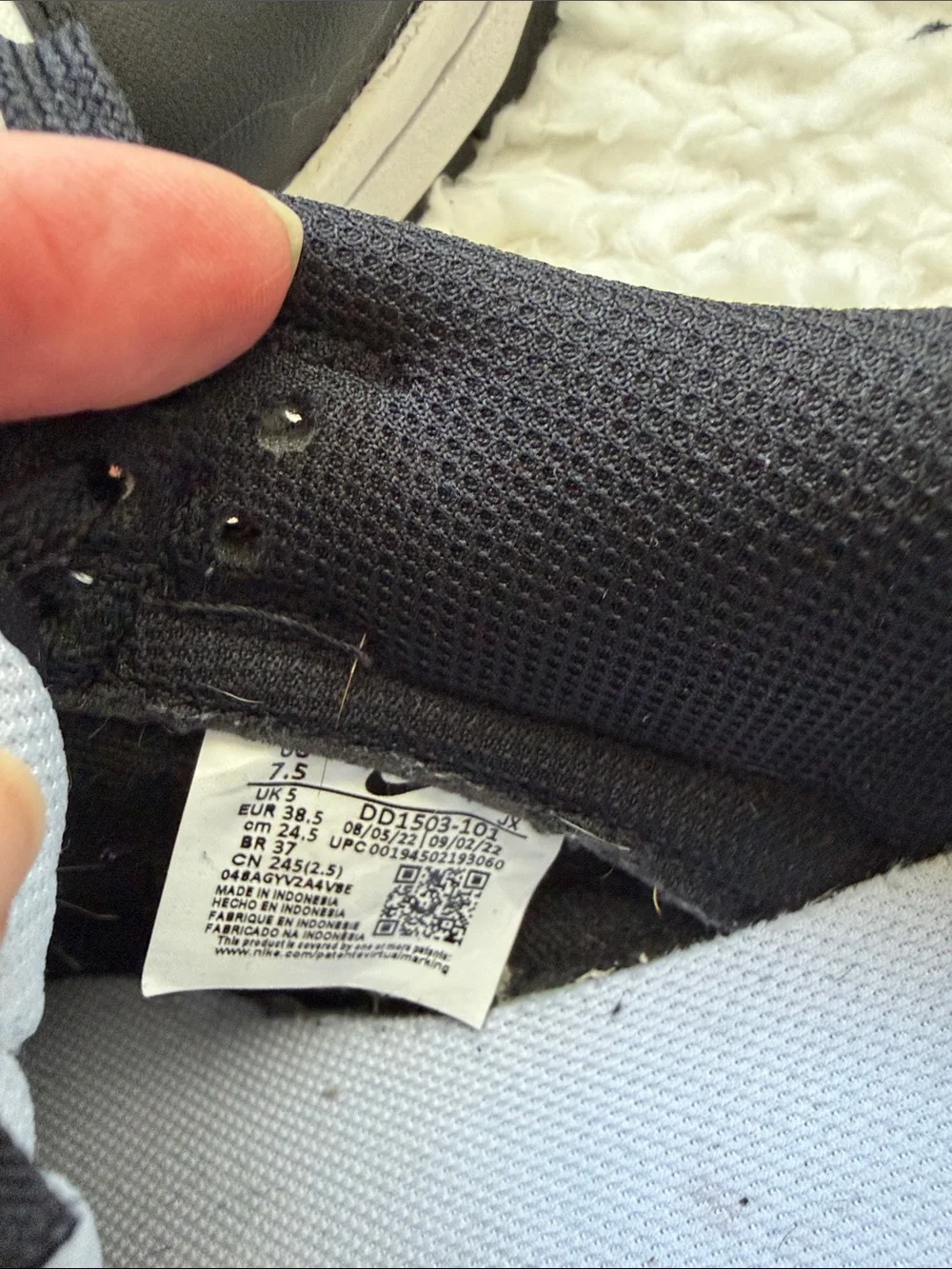 Nike Black and White Low-Top Sneakers
